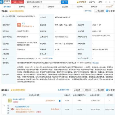比亞迪在襄陽成立全資動(dòng)力電池公司，布局新型膜材料制造